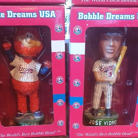 6 Vintage Limited Edition Montreal Expos Bobbleheads Numbered Stadium Give-A-Way - Picture 3 of 12
